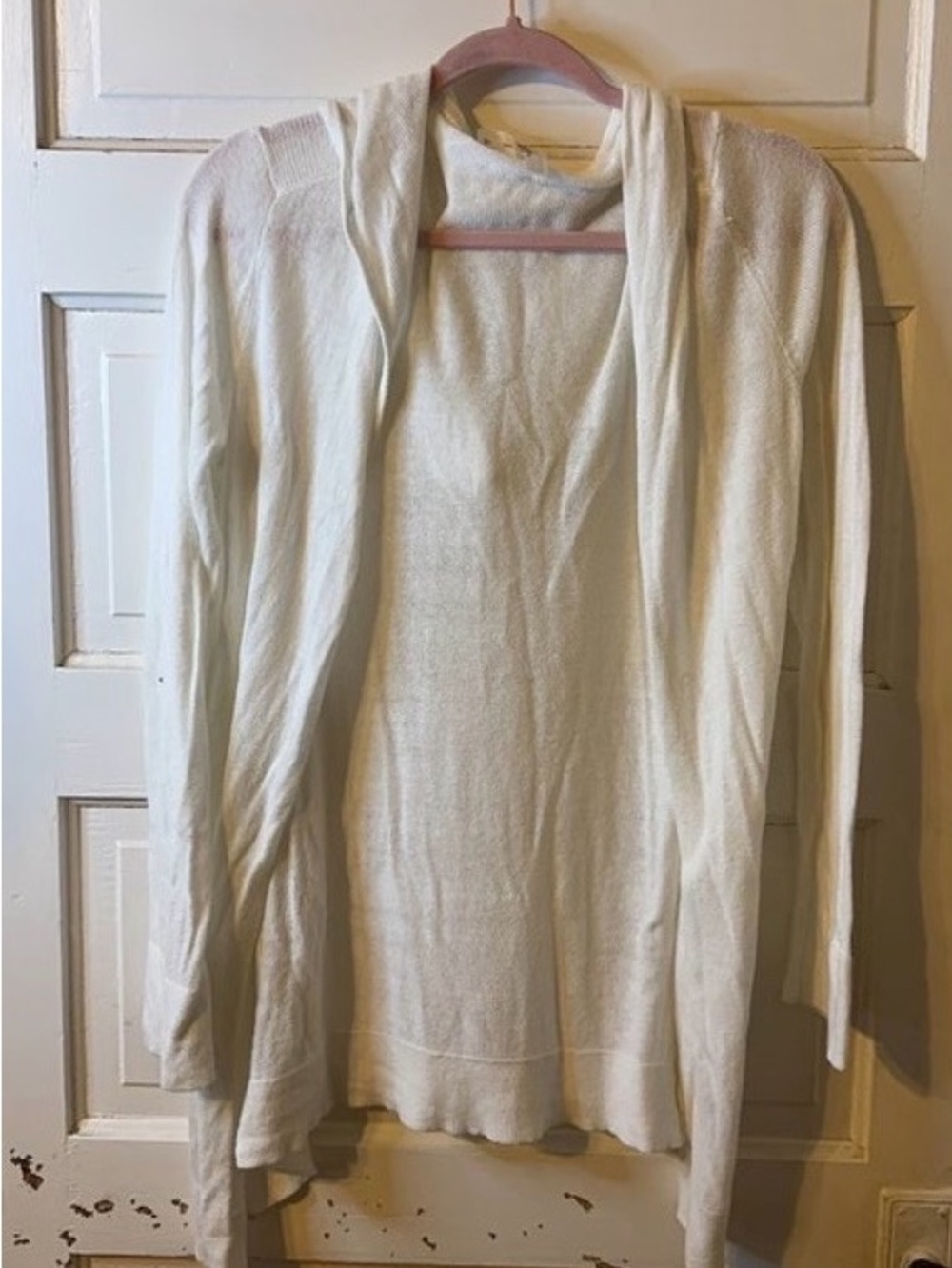 GAP Cream Open-Front Lightweight Women's Cardigan